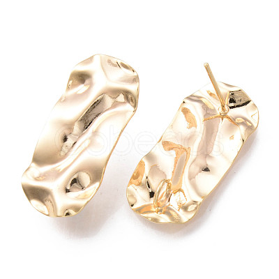 Brass Stud Earrings Findings KK-R116-014-NF-1