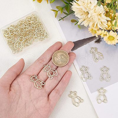 SUPERFINDINGS 40Pcs Rack Plating Alloy Pendants FIND-FH0004-52-1