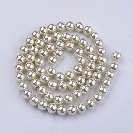 32 inch Glass Pearl Beads Strands HY12MM81-1