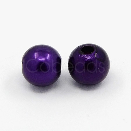 Imitated Pearl Acrylic Beads PACR-8D-20-1