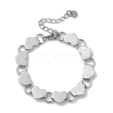 Non-Tarnish 304 Stainless Steel Link Chain Bracelets for Women BJEW-Q343-04B-P-1