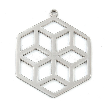 Non-Tarnish 304 Stainless Steel Pendants STAS-Z076-08P-1