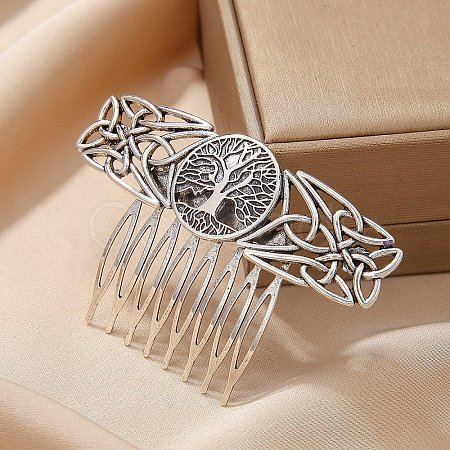 Alloy Hair Combs PW-WG702E2-02-1