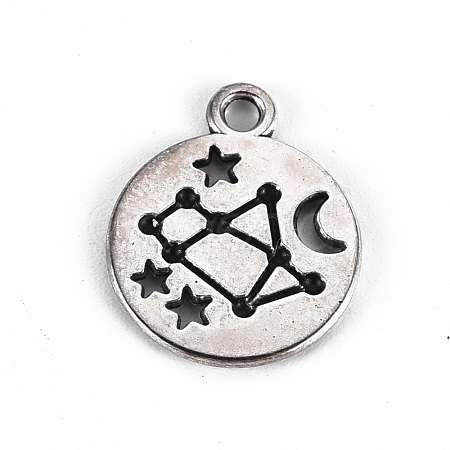 Tibetan Style Alloy Pendants TIBE-N010-64AS-RS-1