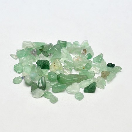 Natural Green Aventurine Chip Beads X-G-O103-02-1