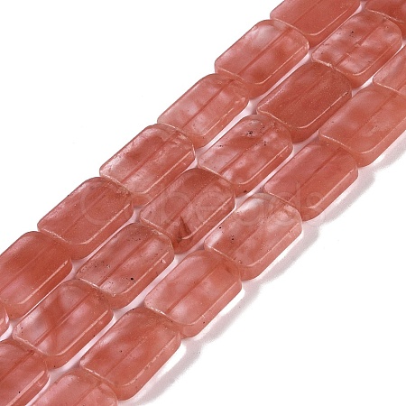 Cherry Quartz Glass Beads Strands G-M420-M05-02-1