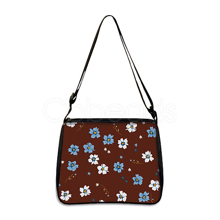 Flower Printed Polyester Shoulder Bags PW-WG4B978-08-1