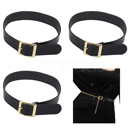 PU Leather Choker Necklaces with Alloy Clasp AJEW-WH0348-131A-1
