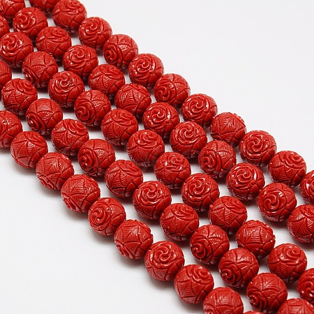 Synthetic Coral Beads Strands X-CORA-L032-8mm-04-1