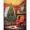 Wooden Puzzles, Children Intelligence Toys, Christmas Theme, Christmas Tree, 380x280mm