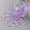 12/0 Grade A Round Glass Seed Beads, Ceylon, Medium Purple, 2x1.5mm, Hole: 0.7mm, about 48500pcs/pound