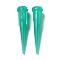 18G TT Plastic Needles, Dispensing Tips for Refilling Glue Fluid Precisely, Cyan, 3x0.127cm, Inner Diameter: 0.084cm