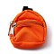 Mini Cloth Doll Backpack, with Zipper, for Doll Girls Accessory Bag, Orange Red, 75~80x80x7~8mm