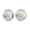 Anti-Tarnish 304 Stainless Steel Earings, Stainless Steel Color, 25x25mm, Hole: 3.5mm, Pin: 0.8mm