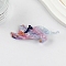 Cute Glitter Cat Cellulose Acetate Alligator Hair Clips, Hair Accessories for Girls, Lilac, 90x15mm