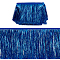 Polyester Fringe Trimmings, Tassel Trims, Ornament Accessories, Medium Blue, 150x1mm, 10m/card