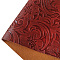 Embossed Flower Pattern Imitation Leather Fabric, for DIY Leather Crafts, Bags Making Accessories, FireBrick, 30x135cm