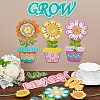 45Pcs 15 Styles Spring Colorful Paper Blooms Cut Outs DIY-WH0430-033-7