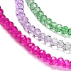 Transparent Painted Glass Beads Strands DGLA-A034-T2mm-A06-4