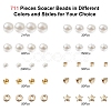 10Style Imitated Pearl Acrylic Beads and CCB Plastic Beads DIY-YW0007-51-3