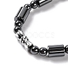 Column & Round Synthetic Non-magnetic Hematite Beaded Necklaces NJEW-Q341-04-3