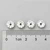 Iron Rhinestone Spacer Beads X-RB-A008-8MM-S-5