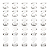 Unicraftale 50Pcs 5 Style 316 Surgical Stainless Steel Brooch Base Settings STAS-UN0053-58-7