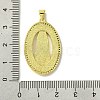 Real 18K Gold Plated Brass Micro Pave Cubic Zirconia Pendants KK-H472-14G-12-3