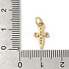 Brass Micro Pave Cubic Zirconia Charms KK-M283-20A-01-3