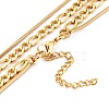 304 Stainless Steel Double Layer Necklaces NJEW-M181-23G-4