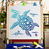 PET Plastic Hollow Out Drawing Painting Stencils Templates DIY-WH0244-245-5