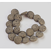 Electroplated Natural Lava Rock Bead Strands G-E497-A-04-1