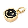 Brass Enamel Charms KK-P283-25G-2