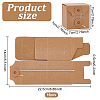 Square Kraft Paper Folding Boxes CON-WH0094-09-2