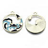 Chinese Style Alloy Pendants RESI-R431-07-RS-2