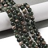 Natural Green Quartz Round Beads Strands G-Q171-D02-01-2