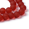 Glass Beads Strands Beads X-GGB10MMY-DK35-3