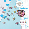 Boutigem 24Pcs 12 Styles Alloy Enamel Connector Charms FIND-BG0001-03-15