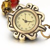 Tibetan Style Alloy Mixed Stone Watch Bracelets BJEW-JB01754-3