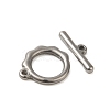 Non-Tarnish 304 Stainless Steel Toggle Clasps STAS-Q324-15P-2