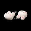 Cartoon Opaque Resin Pendants RESI-R440-02-4