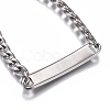 304 Stainless Steel Link Bracelets BJEW-E367-02P-3