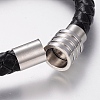 Braided Leather Cord Bracelets BJEW-H560-26-4