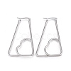 201 Stainless Steel Hoop Earrings EJEW-A052-21A-1