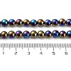 Electroplated Natural Black Agate Beads Strands G-Z038-B05-01FR-5