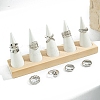 9Pcs 9 Styles Alloy Criss Cross Finger Rings Sets for Unisex PW-WG52168-01-3