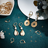 CREATCABIN 40Pcs Brass Leverback Earring Findings KK-CN0003-02-4