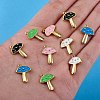 10Pcs 5 Colors Brass Enamel Pendants KK-SZ0004-01-3