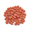 6/0 Baking Paint Glass Seed Beads SEED-Q025-4mm-N22-3
