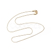 Ion Plating(IP) 304 Stainless Steel Serpentine Chain Necklace for Men Women NJEW-G076-01B-G-2